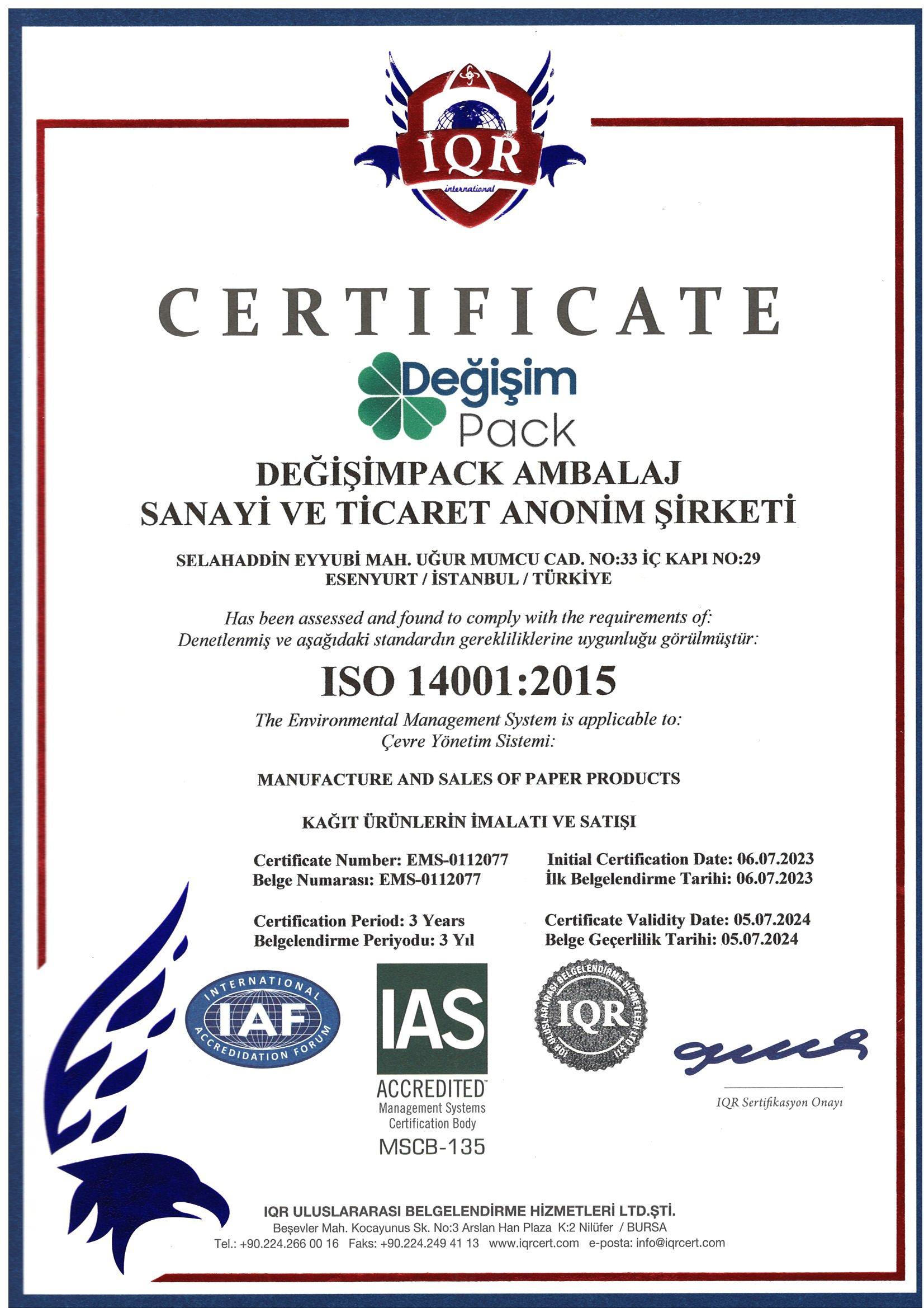 ISO 14001:2015