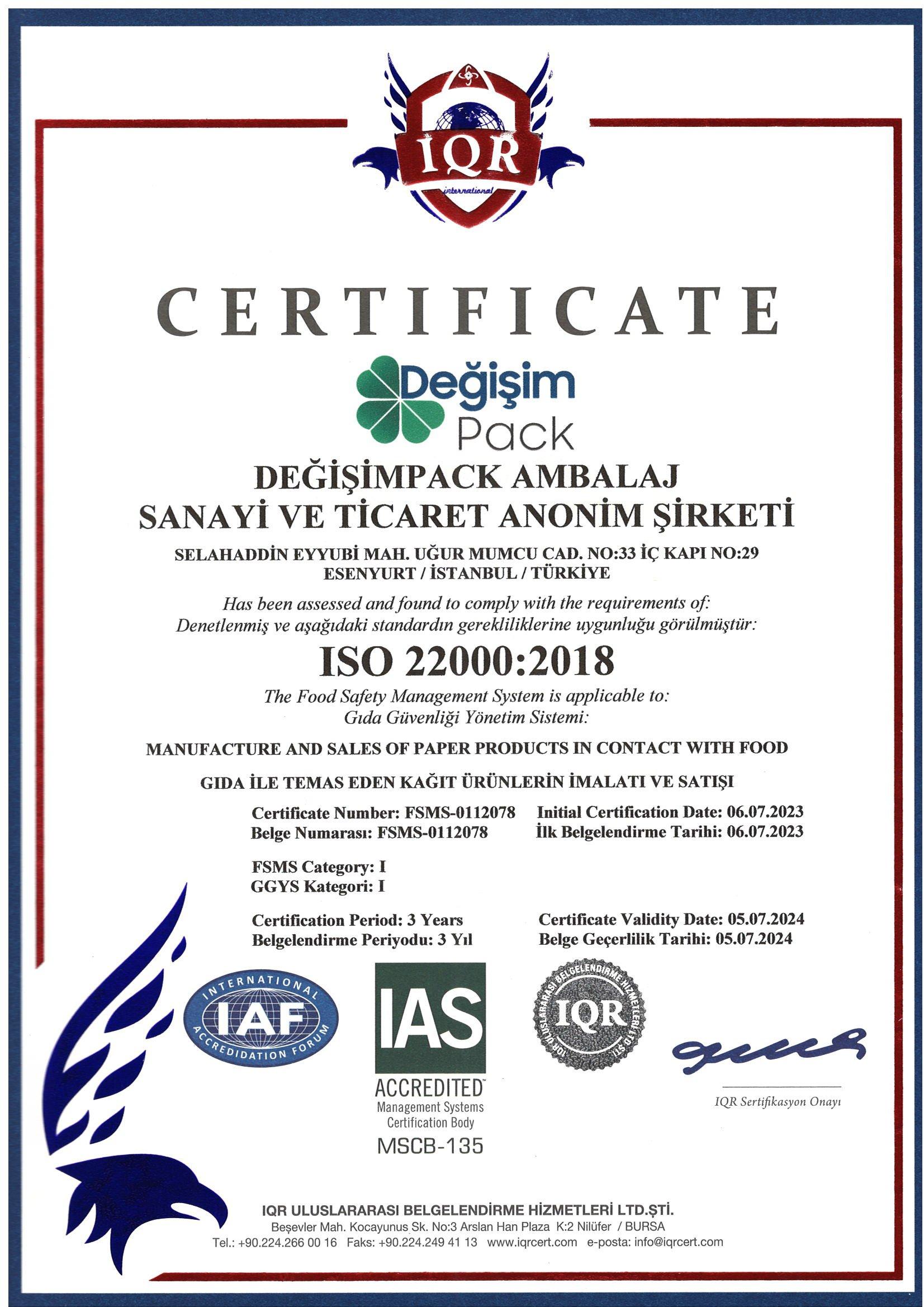 ISO 22000:2018