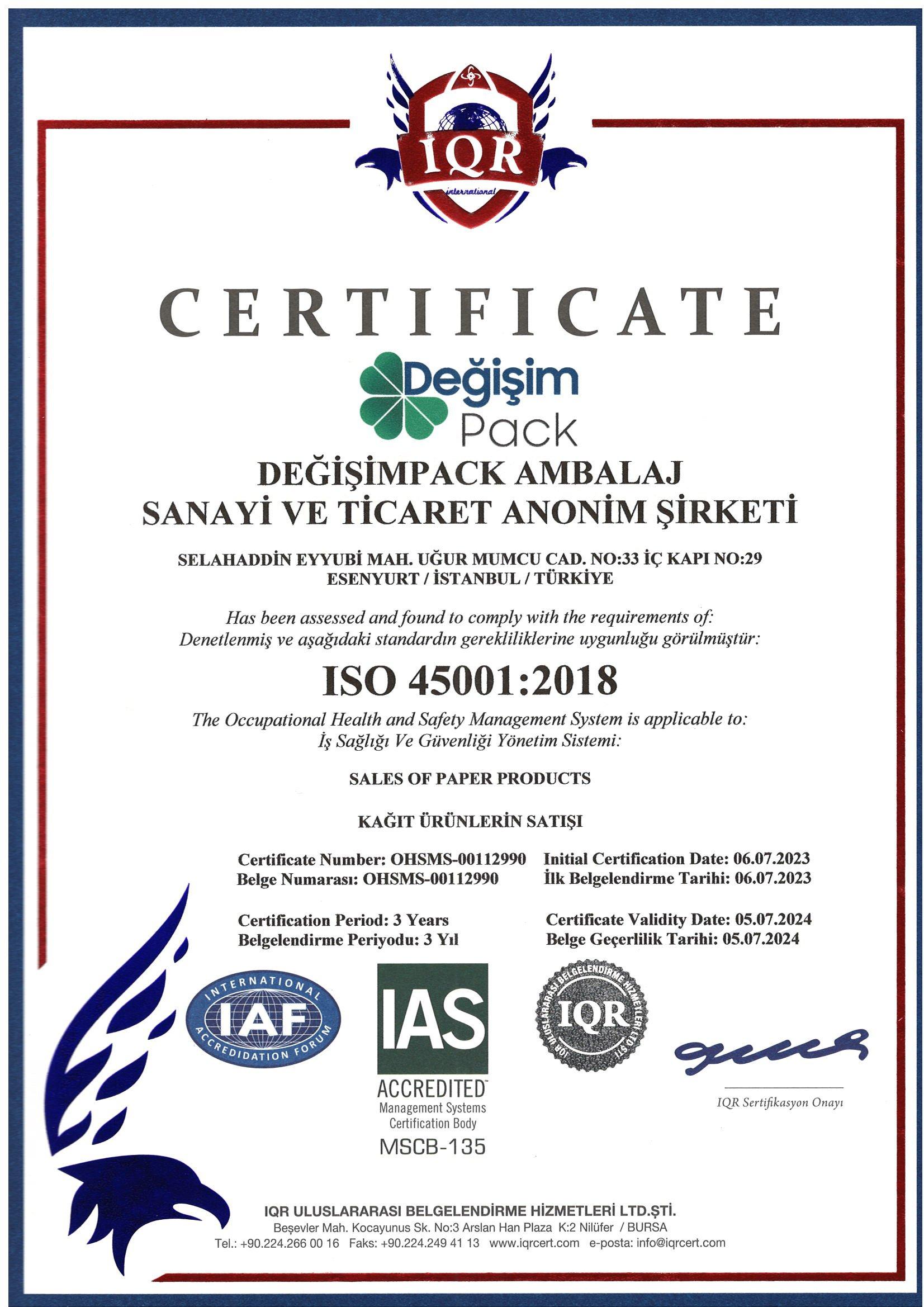 ISO 45001:2018