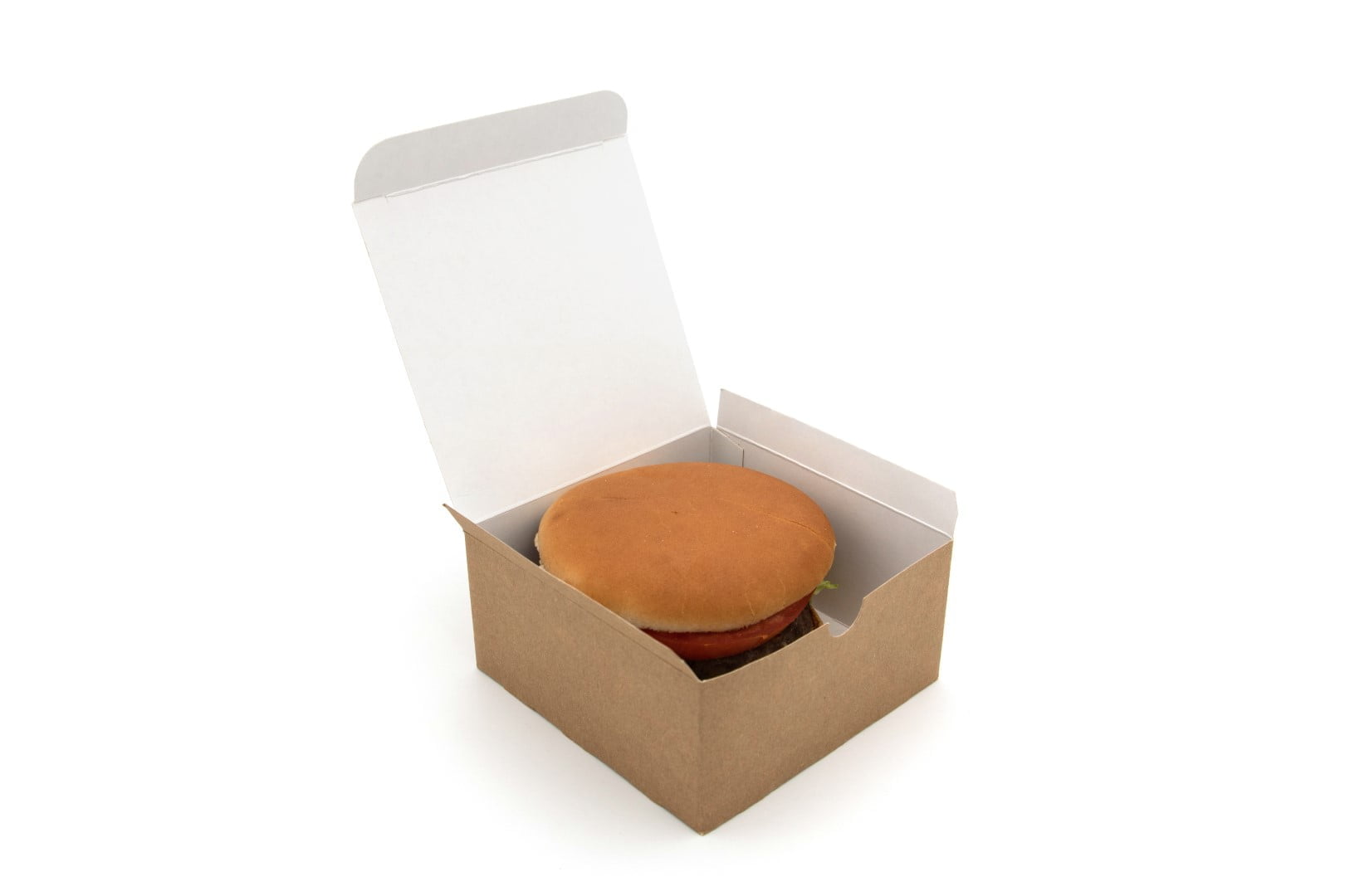 Standart Kraft Kompostlanabilir Burger Kutusu    